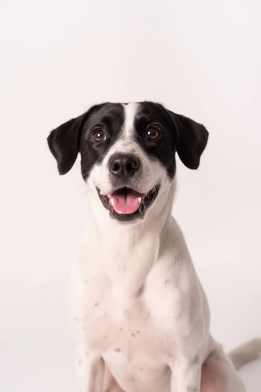 Cão resgatado, símbolo da causa